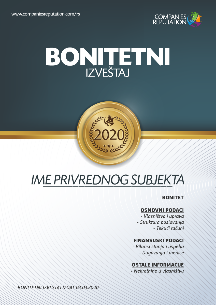 BONITETNI_IZVESTAJ BONITETNI_IZVESTAJ