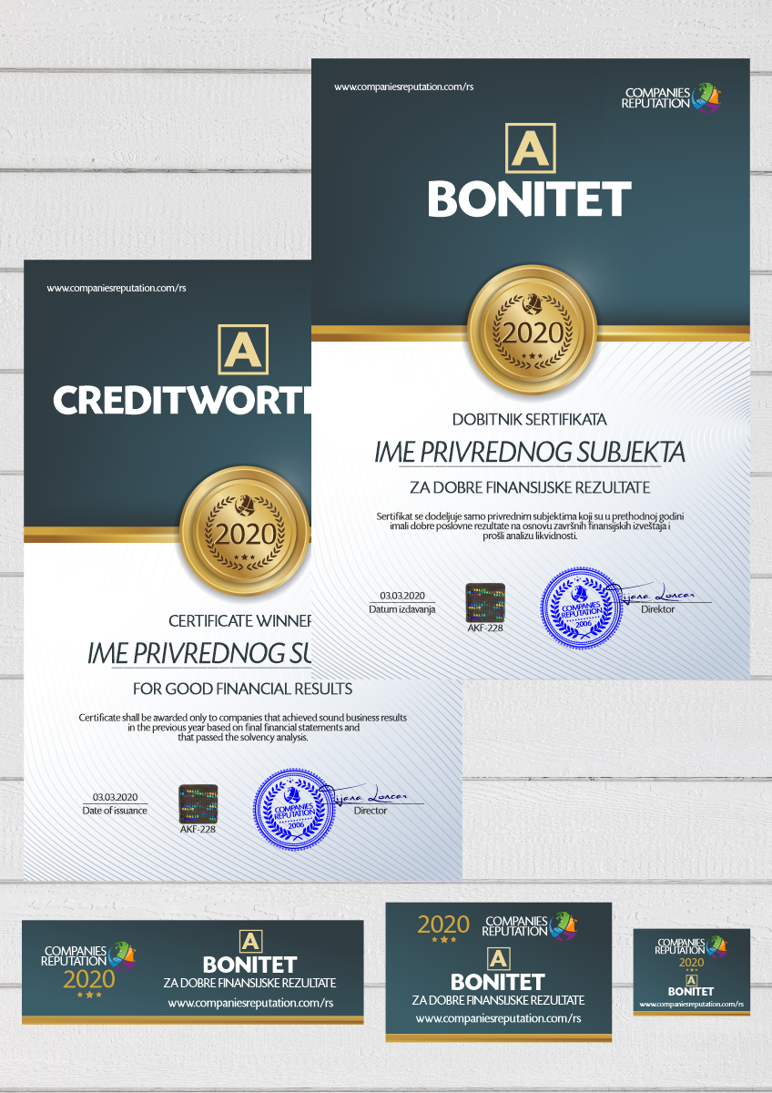 Digitalni sertifikat sa banerima